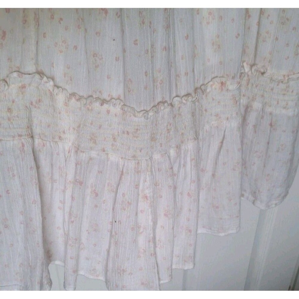 Urban Outfitters Annabelle Mock Neck Midi Dress Medium Cottagecore Shabby Chic - Picture 7 of 10